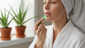 Aloe Vera lipstick labios secos: 99% gel de babosa