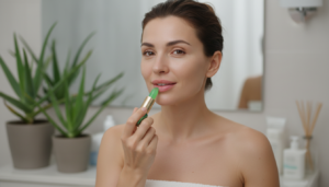 Aloe vera jelly lipstick, moisturizing lip balm