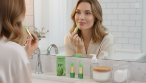 Batom Mágico de Aloe Vera que Muda de Cor