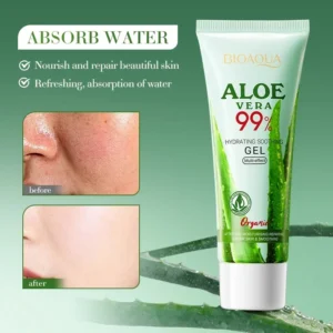 Gel Hidratante de Aloe Vera: Reparador de queimaduras e manchas na pele