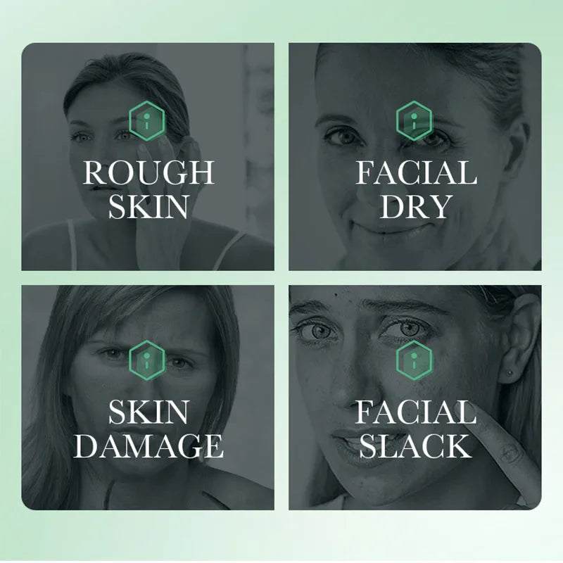 Rejuvenating facial cream with 99% aloe vera extract and moisturizer for facial skin care.