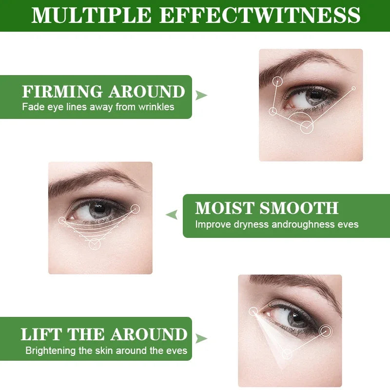 Anti-dark circle mask with aloe vera extract and collagen: eliminates puffiness under the eyes and softens fine lines.