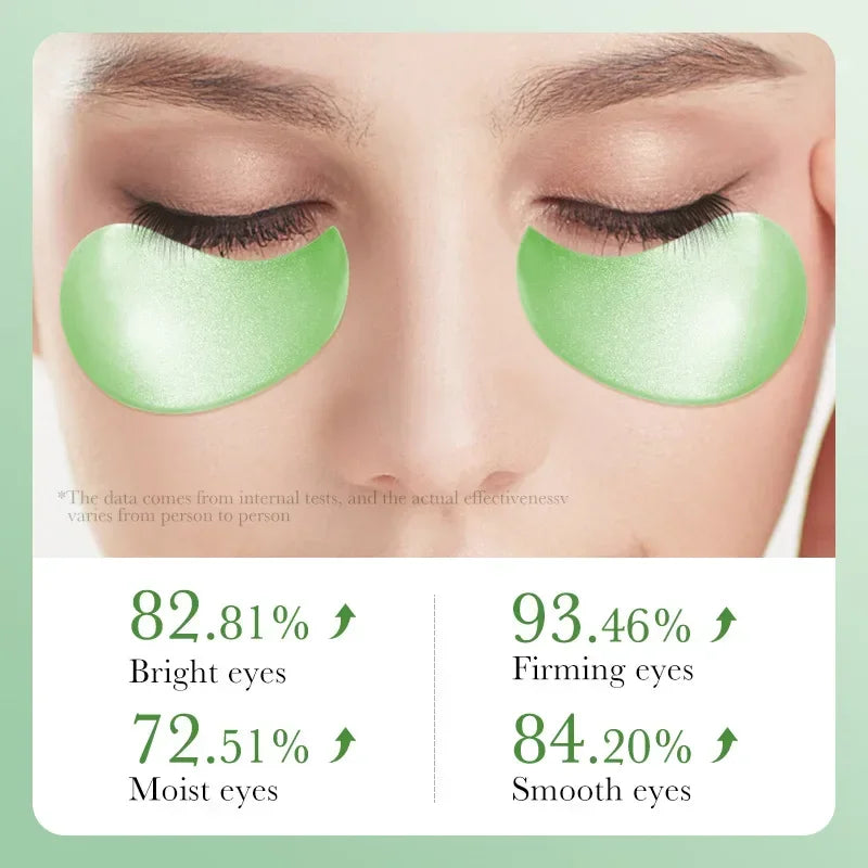 Anti-dark circle mask with aloe vera extract and collagen: eliminates puffiness under the eyes and softens fine lines.