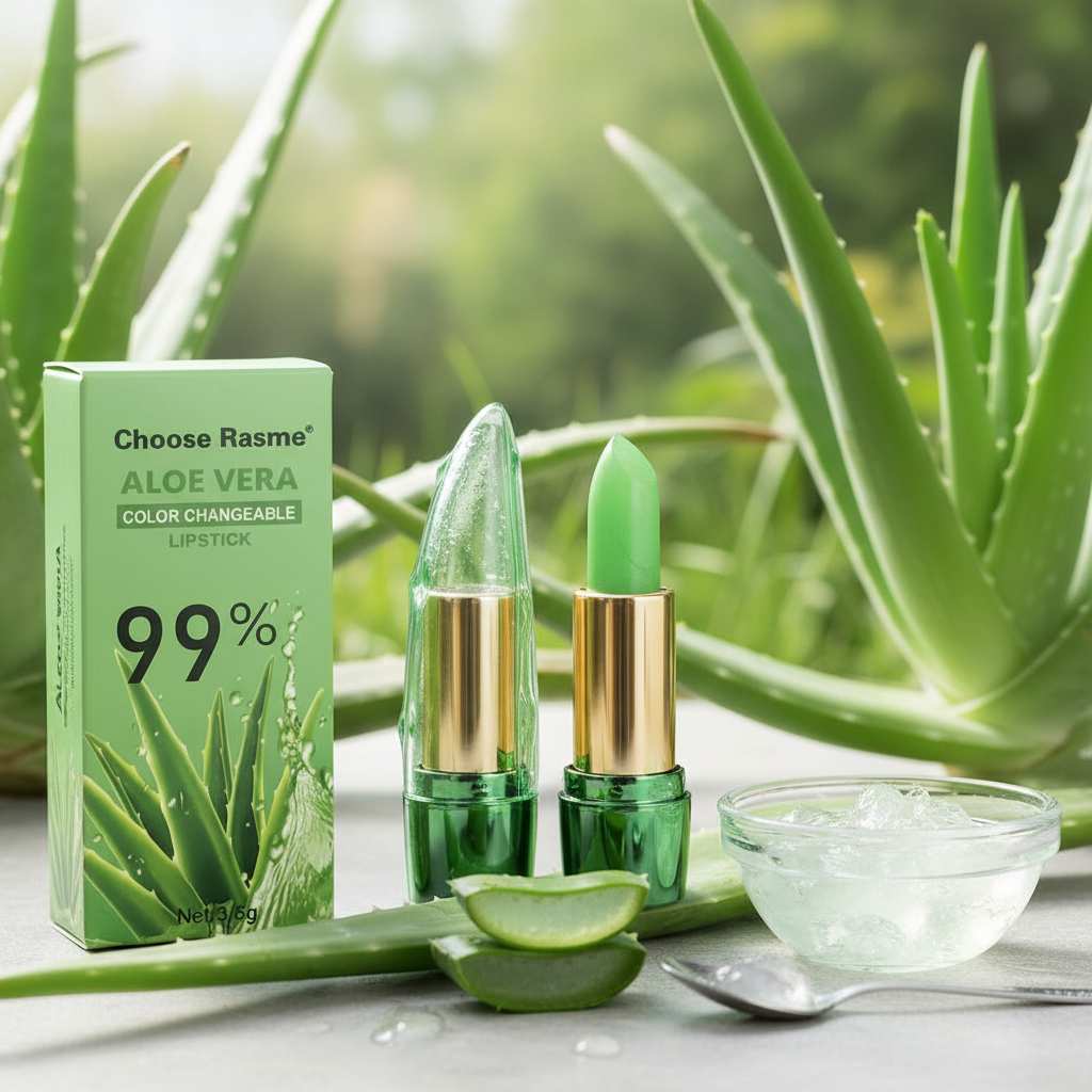 Aloe vera jelly lipstick, moisturizing lip balm