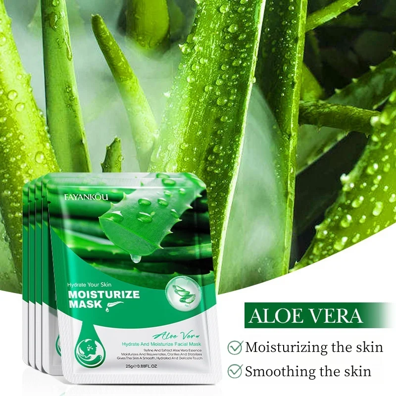 Máscara Hidratante de Aloe Vera 4 unidades