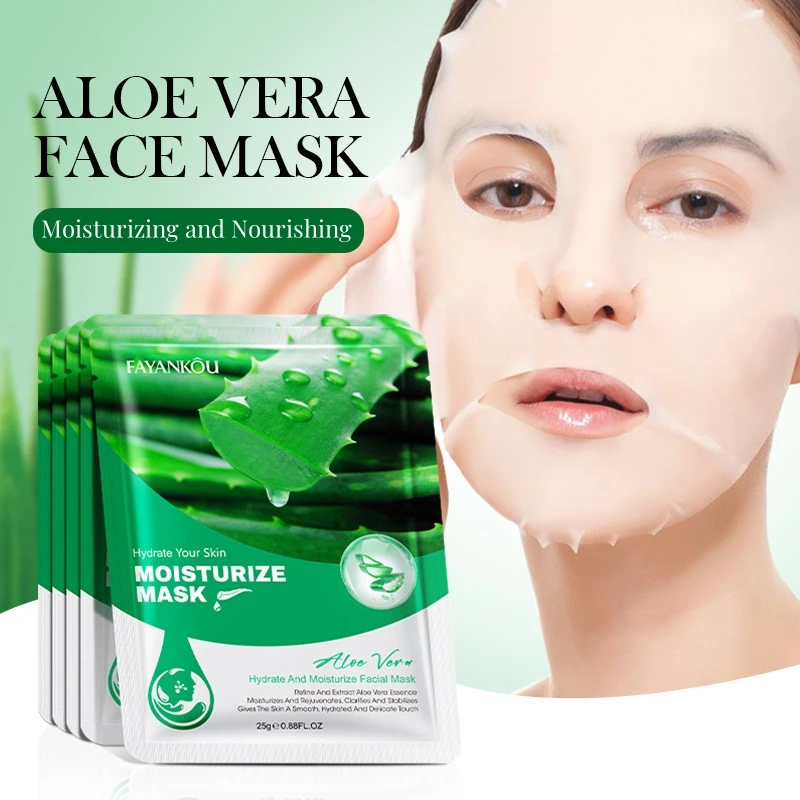 Máscara Hidratante de Aloe Vera 4 unidades